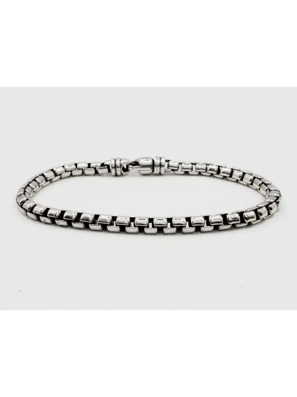 David Yurman Box Chain Bracelet Sterling Silver